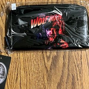 Wolfman Universal black and red wallet.